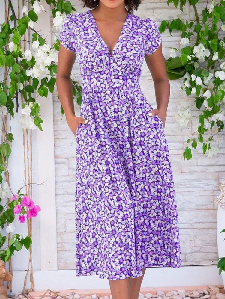 Fyang | Robe Midi Boutonnée Sur Le Devant