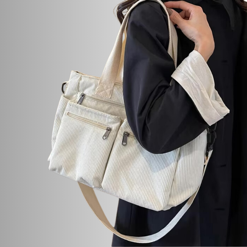 Alice | Sac Fourre-tout En Velours Côtelé Urbain
