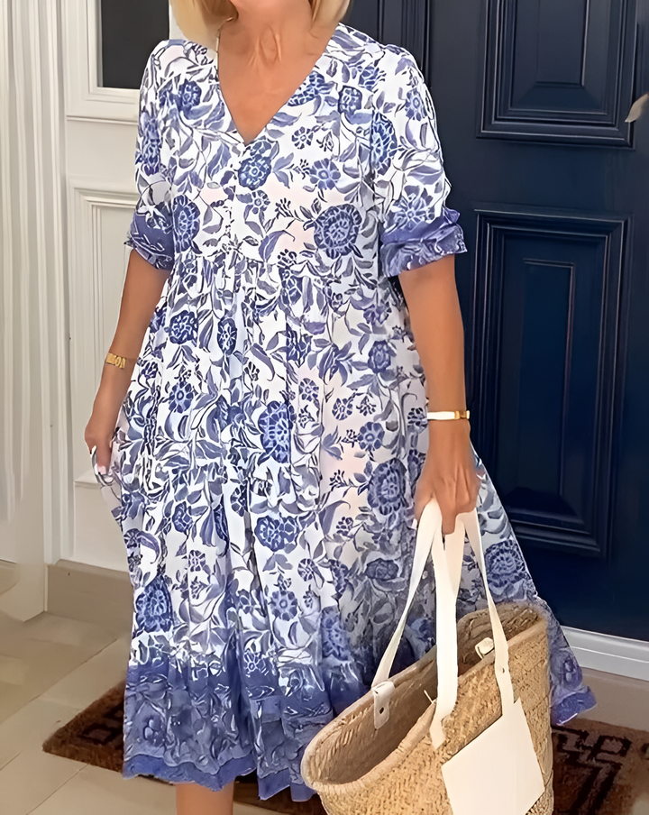 Zuri | Robe Bohème à Col en V