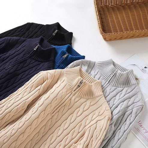 Nicolas | Pull Demi-Zip Style Old Money