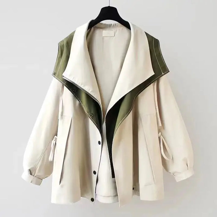 Clemence | Manteau Coupe-Vent Tendance à Capuche