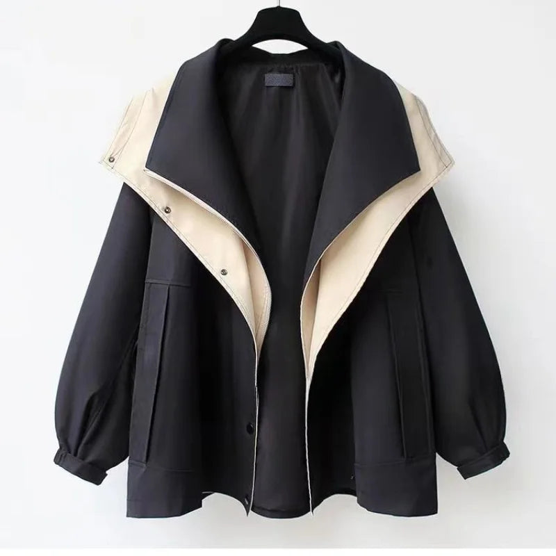 Clemence | Manteau Coupe-Vent Tendance à Capuche