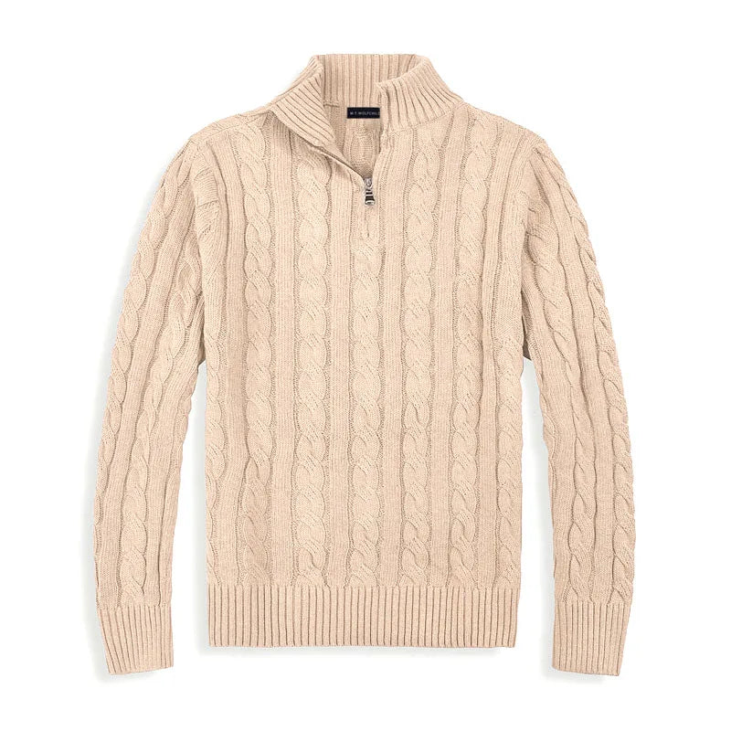 Nicolas | Pull Demi-Zip Style Old Money