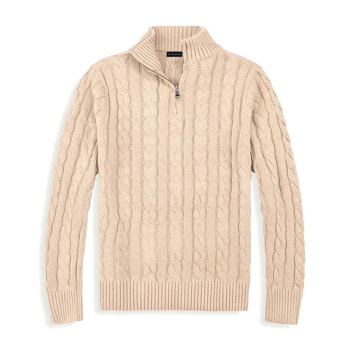 Nicolas | Pull Demi-Zip Style Old Money