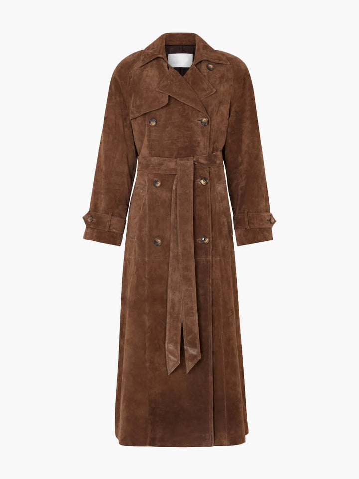 Molly | Manteau trench en daim