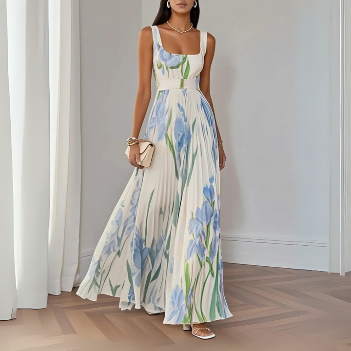 Revina | Robe Longue Fleurie Élégante
