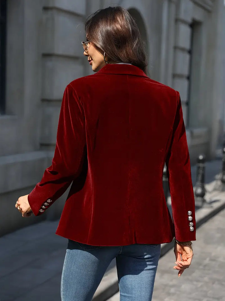 Isla | Blazer Élégant En Velours
