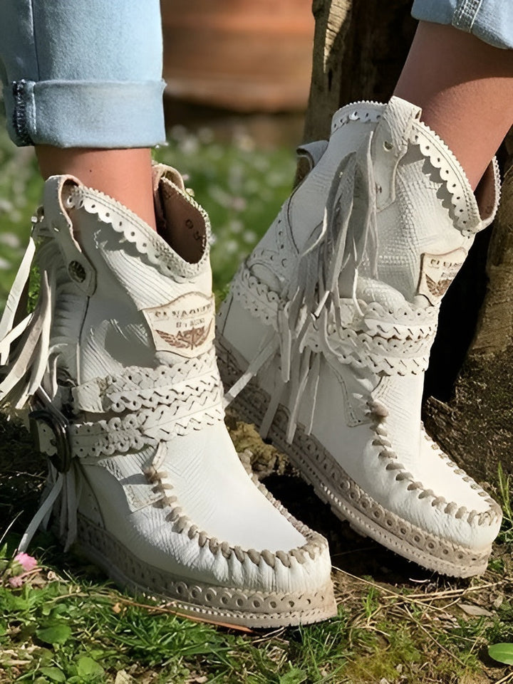 Meri | Bottes Bohèmes à Franges