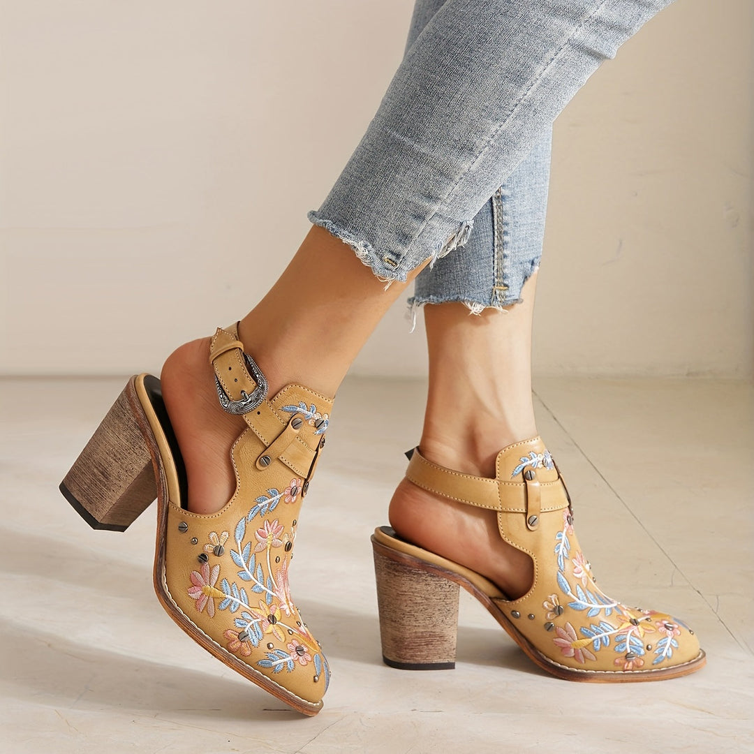 Rosine | Bottines À Fleurs Vintage