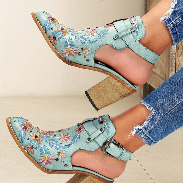 Rosine | Bottines À Fleurs Vintage