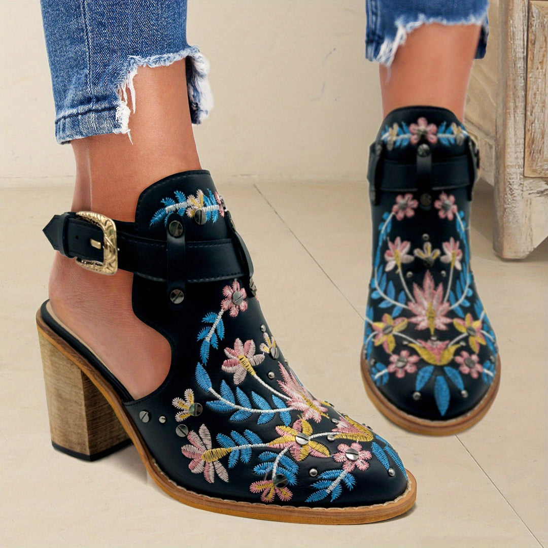 Rosine | Bottines À Fleurs Vintage