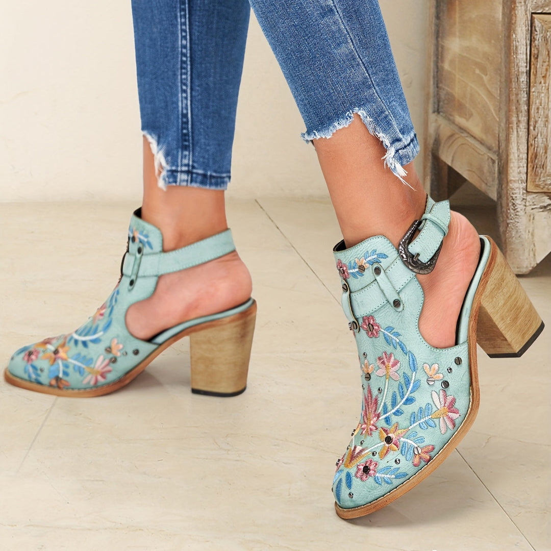Rosine | Bottines À Fleurs Vintage