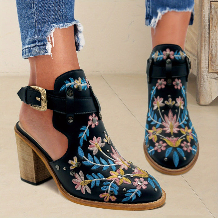 Rosine | Bottines À Fleurs Vintage