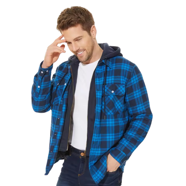 Léonce | Veste Classique à Capuche à Carreaux