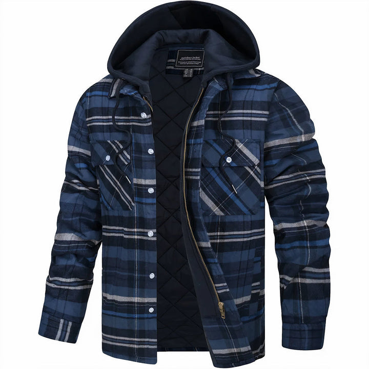 Léonce | Veste Classique à Capuche à Carreaux