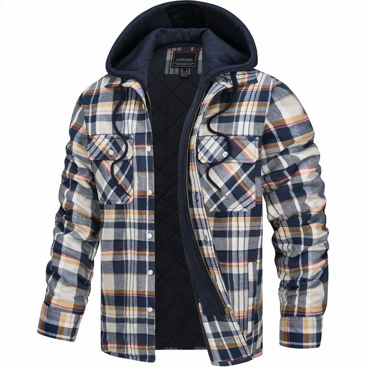 Léonce | Veste Classique à Capuche à Carreaux