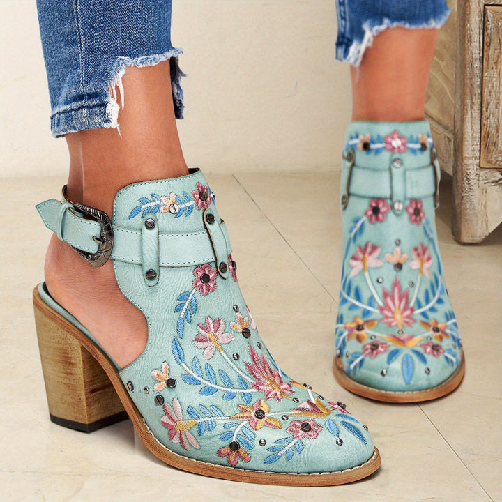 Rosine | Bottines À Fleurs Vintage