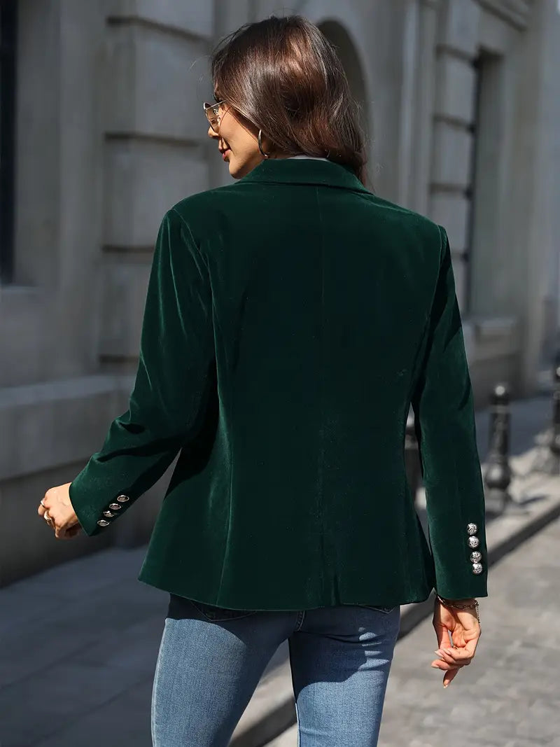 Isla | Blazer Élégant En Velours