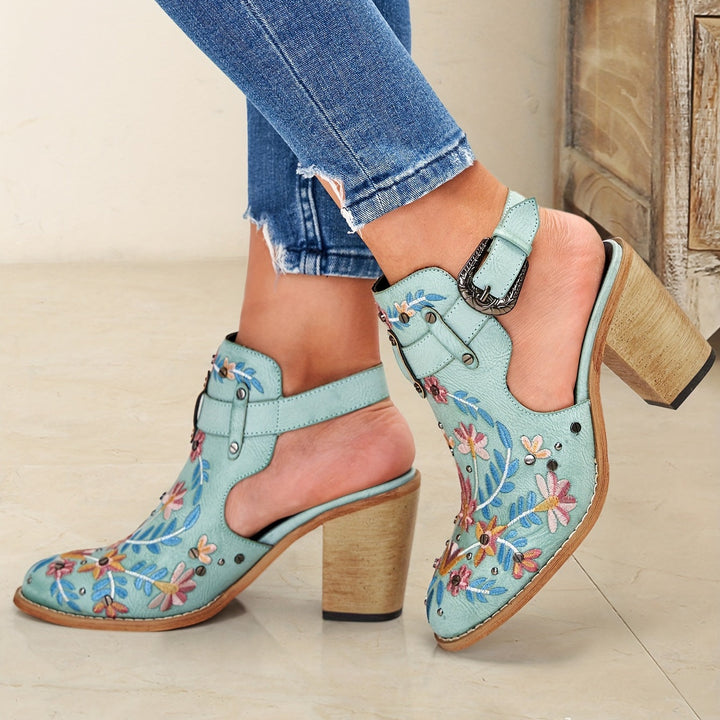 Rosine | Bottines À Fleurs Vintage