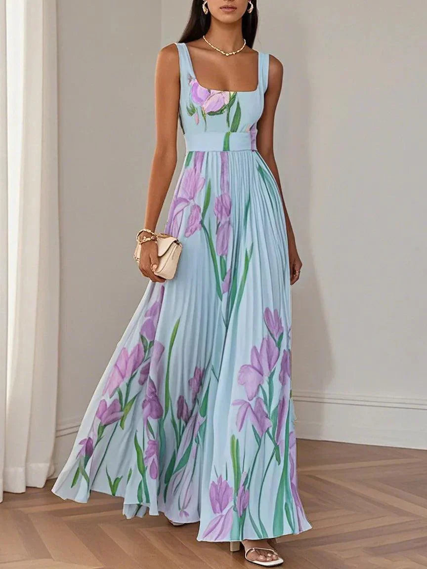 Revina | Robe Longue Fleurie Élégante