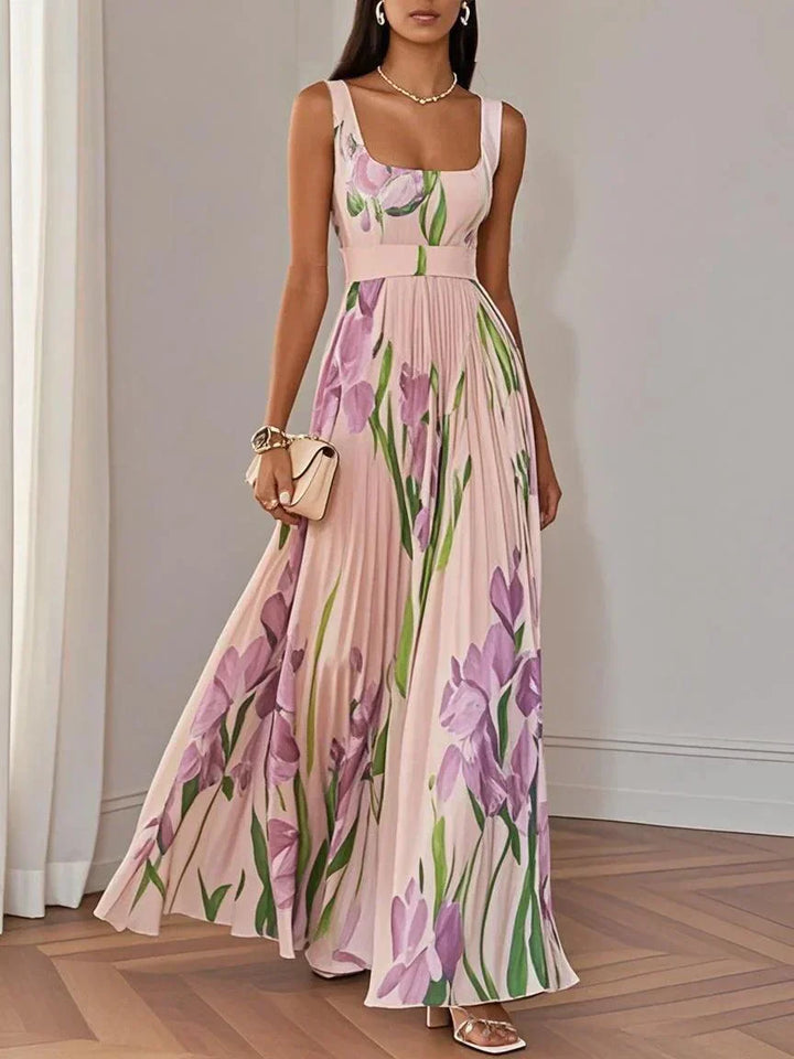 Revina | Robe Longue Fleurie Élégante