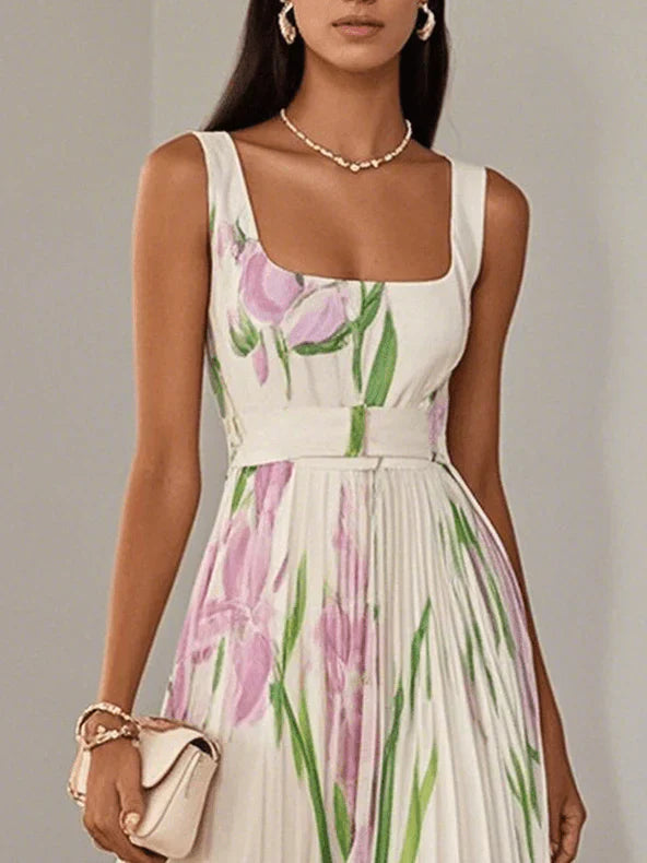 Revina | Robe Longue Fleurie Élégante