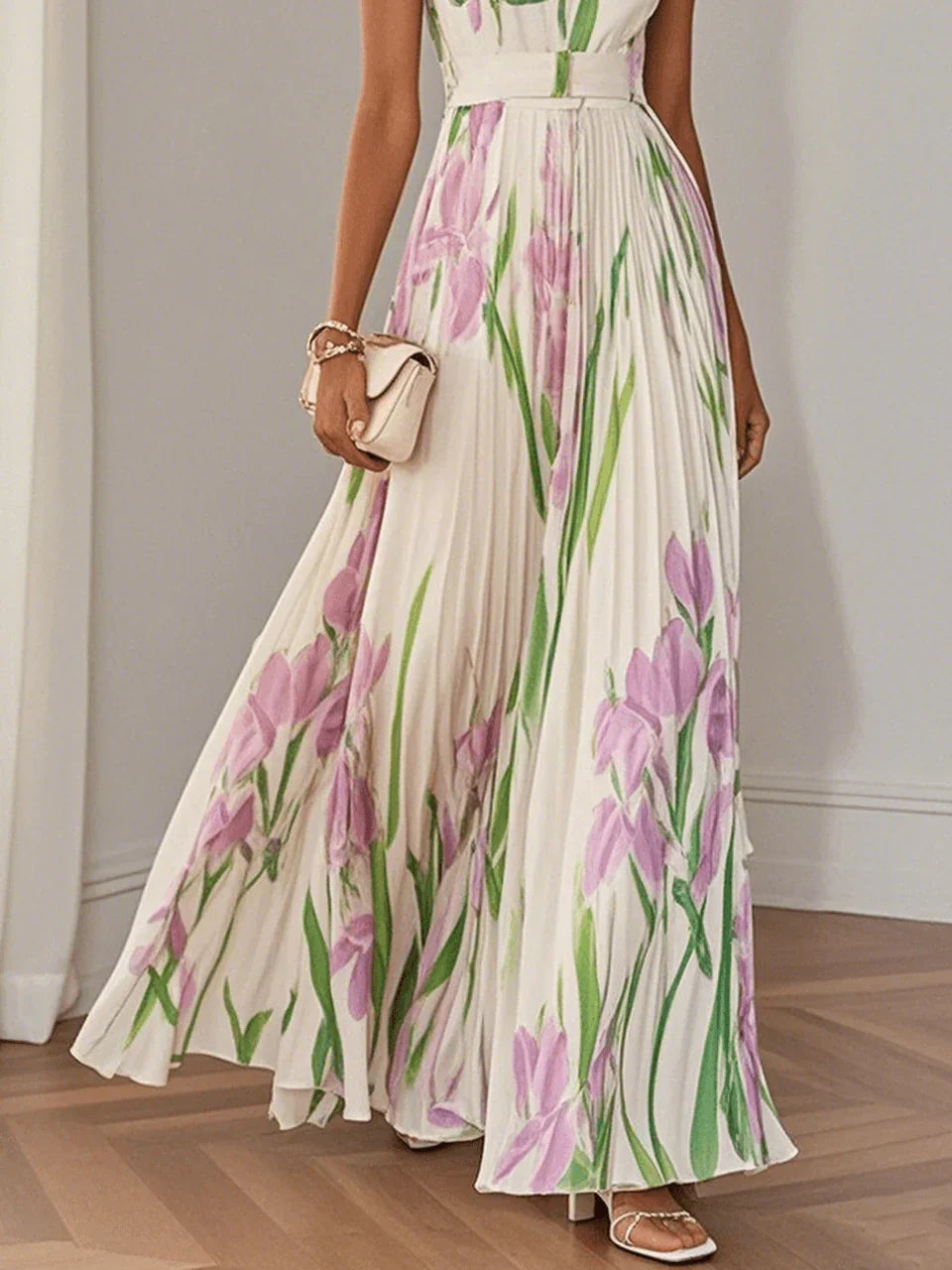 Revina | Robe Longue Fleurie Élégante