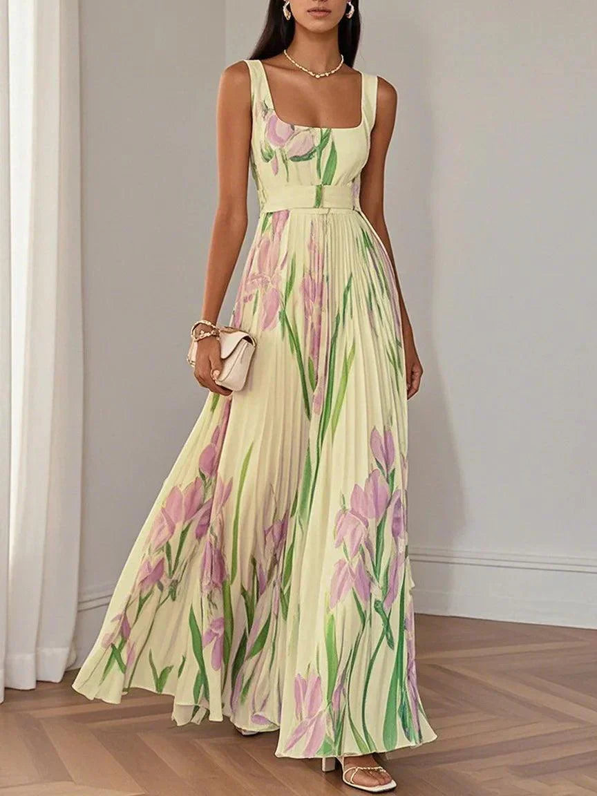 Revina | Robe Longue Fleurie Élégante