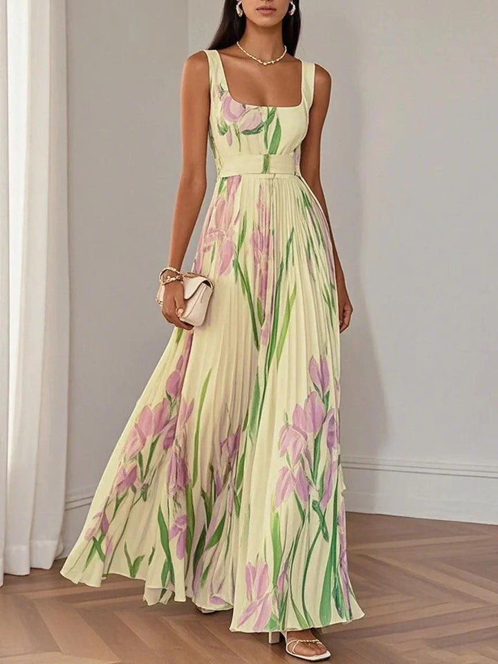 Revina | Robe Longue Fleurie Élégante