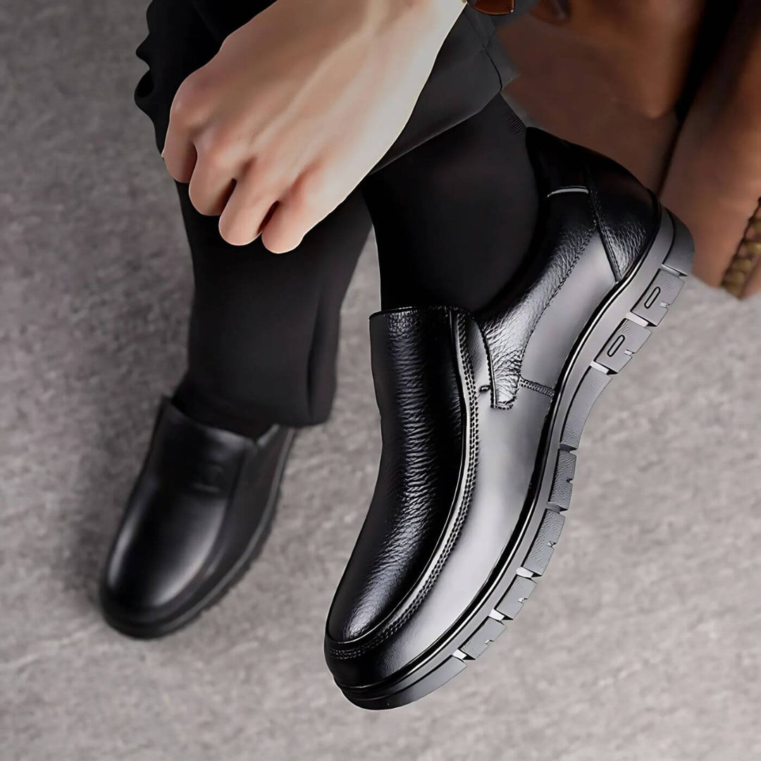 Clovis | Mocassins Orthopédiques en Cuir Confortables