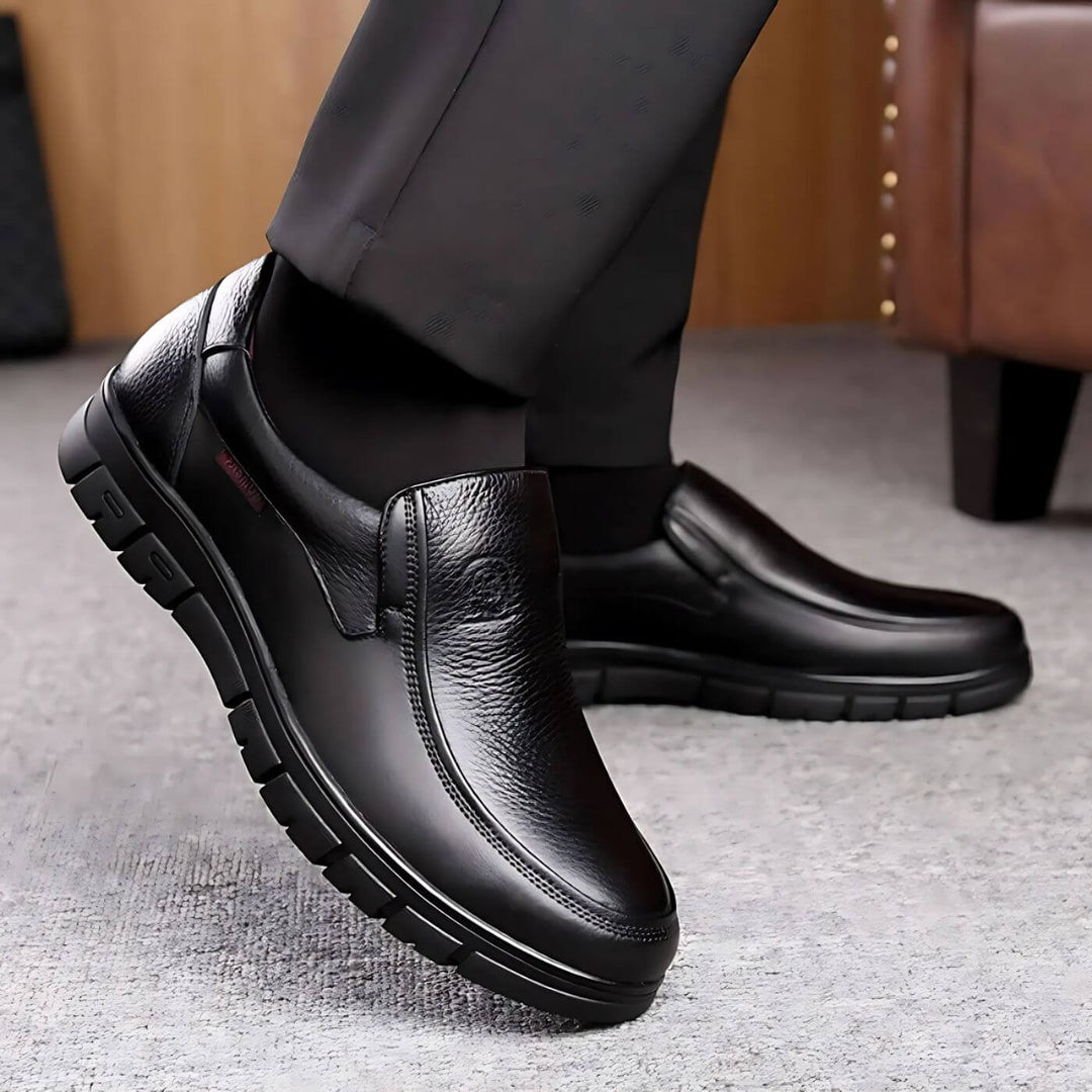 Clovis | Mocassins Orthopédiques en Cuir Confortables