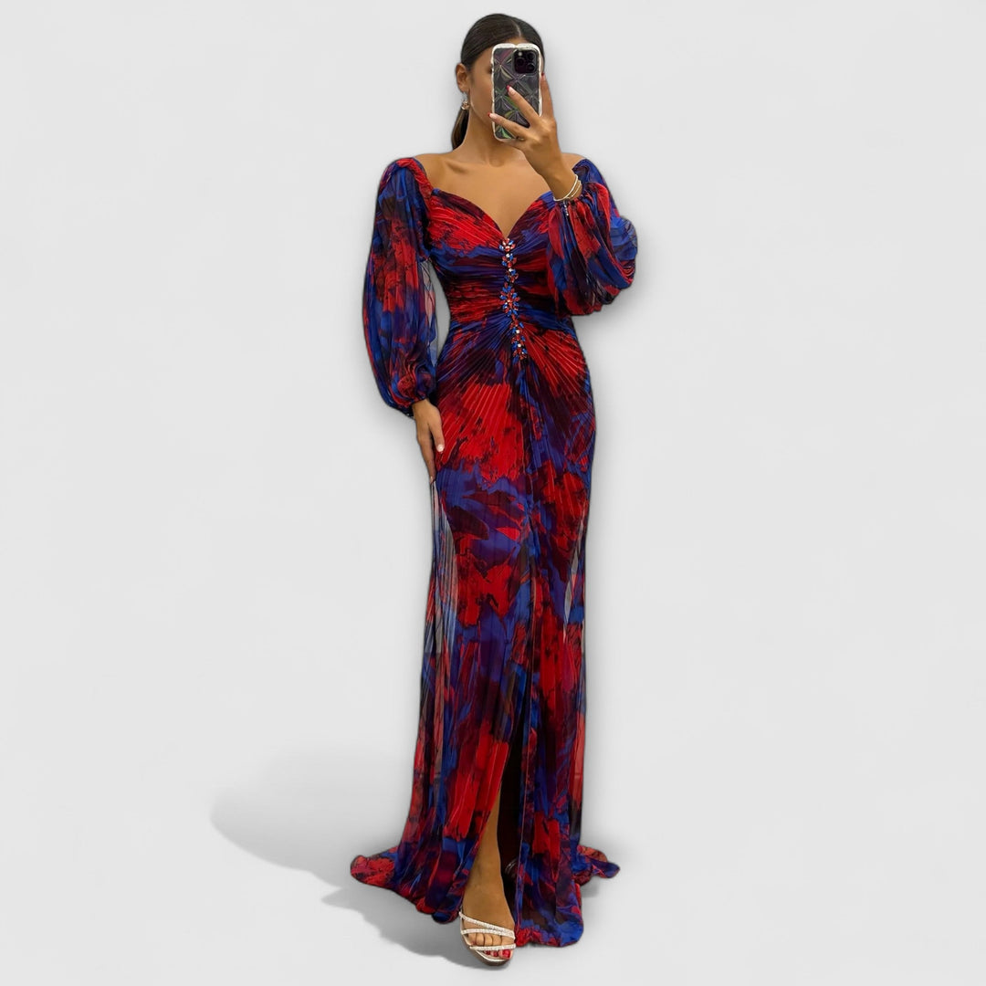 Geneviève | Robe Élégante À Col En V