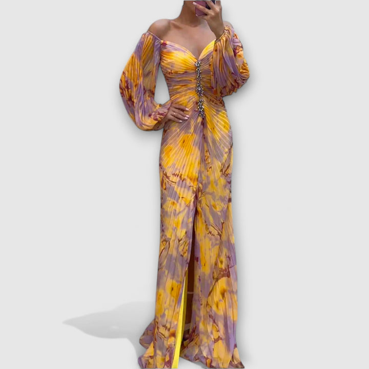 Geneviève | Robe Élégante À Col En V