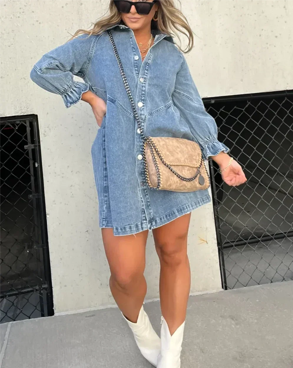 Gayelle | Chemise En Jean À Manches Longues