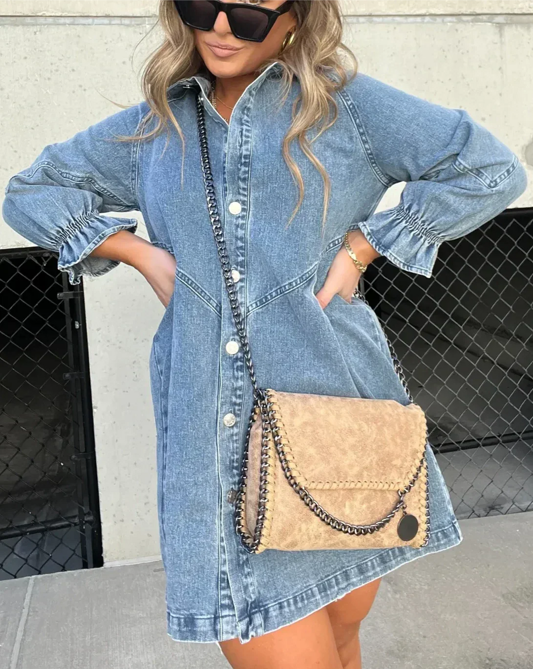 Gayelle | Chemise En Jean À Manches Longues