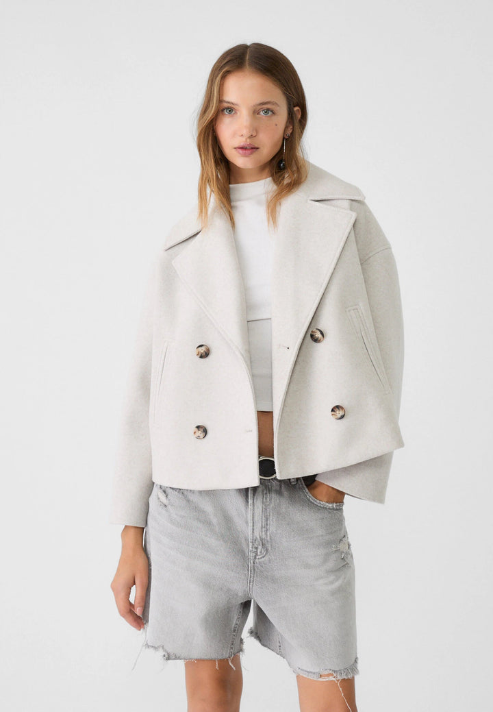 Alaia | Manteau Court Croisé