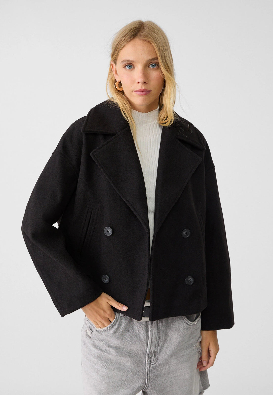 Alaia | Manteau Court Croisé