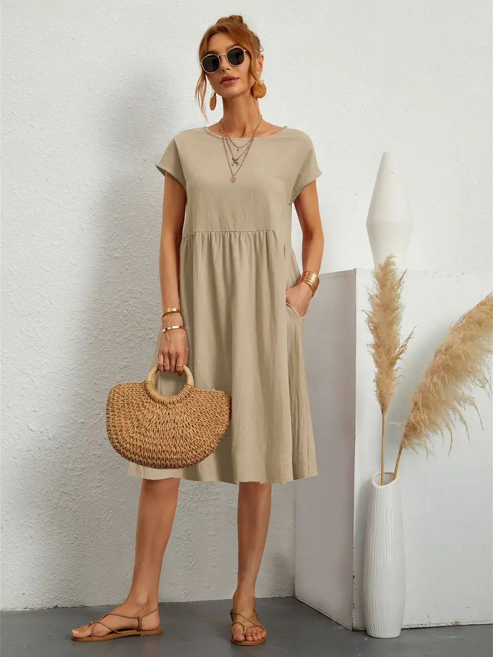 Apolline | Robe Décontractée à Poches
