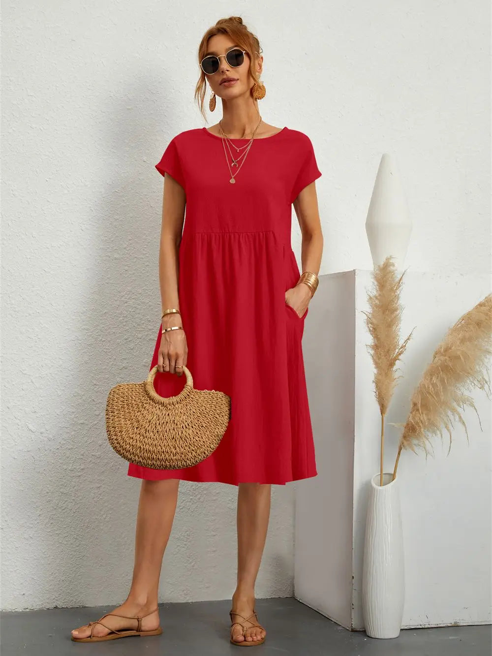 Apolline | Robe Décontractée à Poches