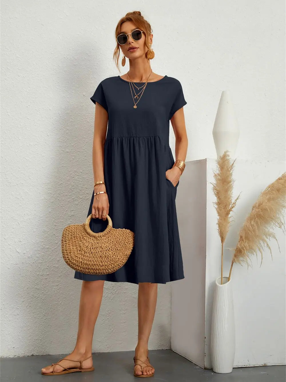 Apolline | Robe Décontractée à Poches