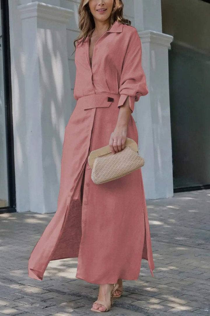 Astride | Robe Longue à Col en V