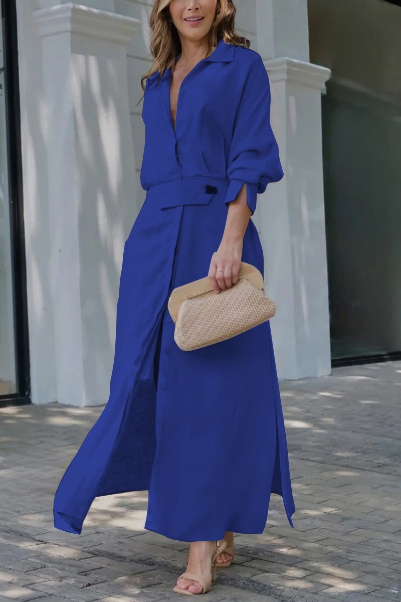 Astride | Robe Longue à Col en V