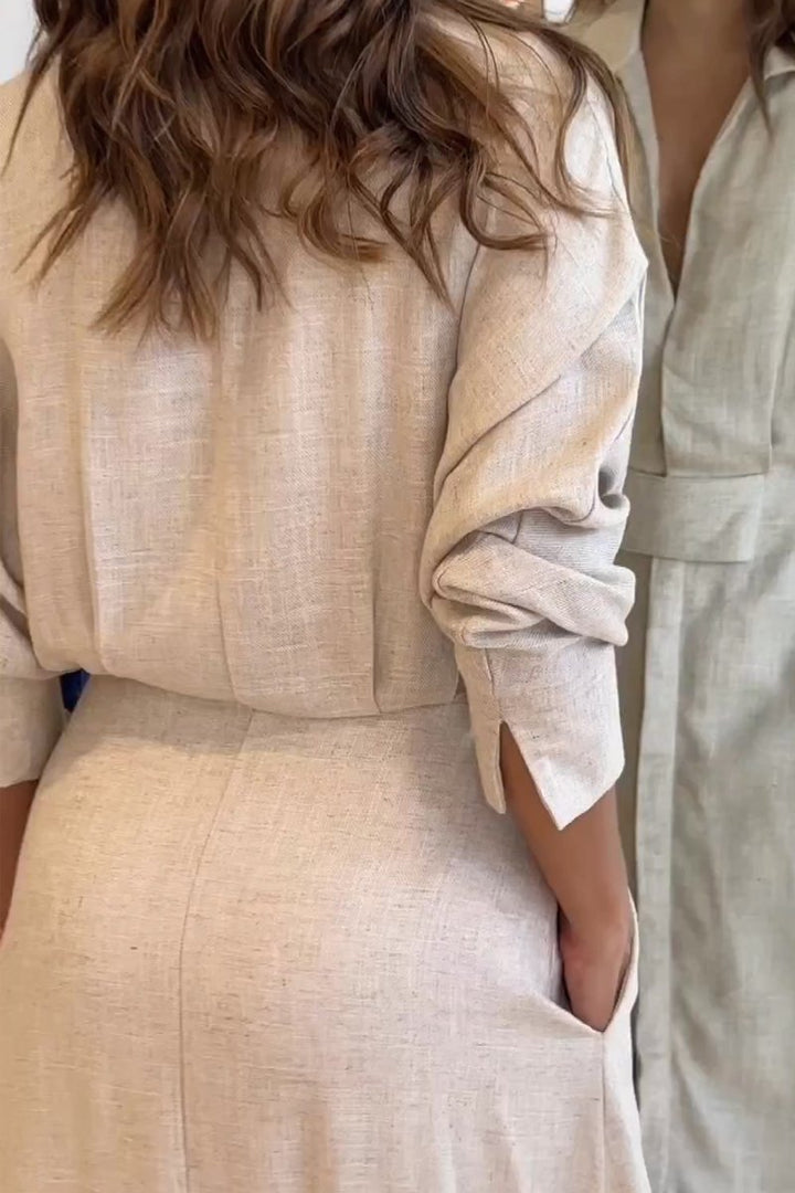 Astride | Robe Longue à Col en V