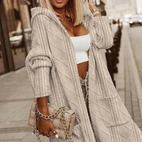 Johani | Cardigan À Capuche Long