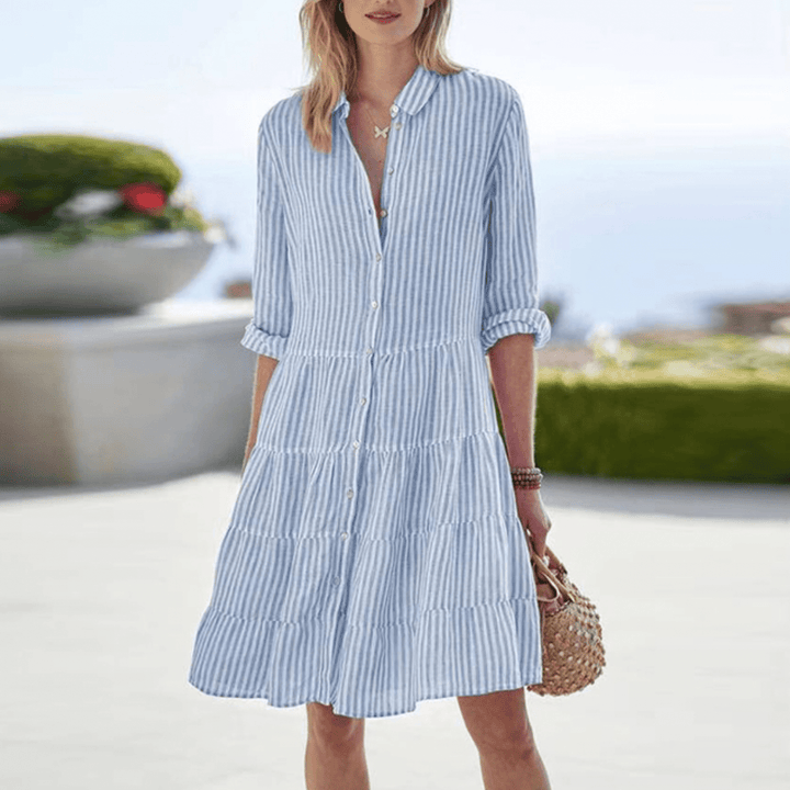 Capucine | Robe Légère à Rayures