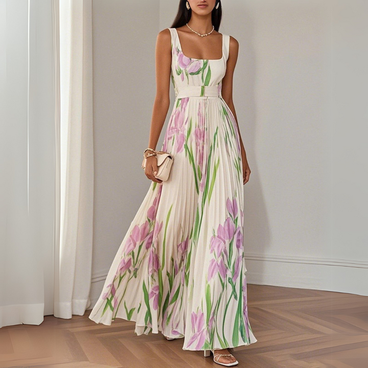 Revina | Robe Longue Fleurie Élégante