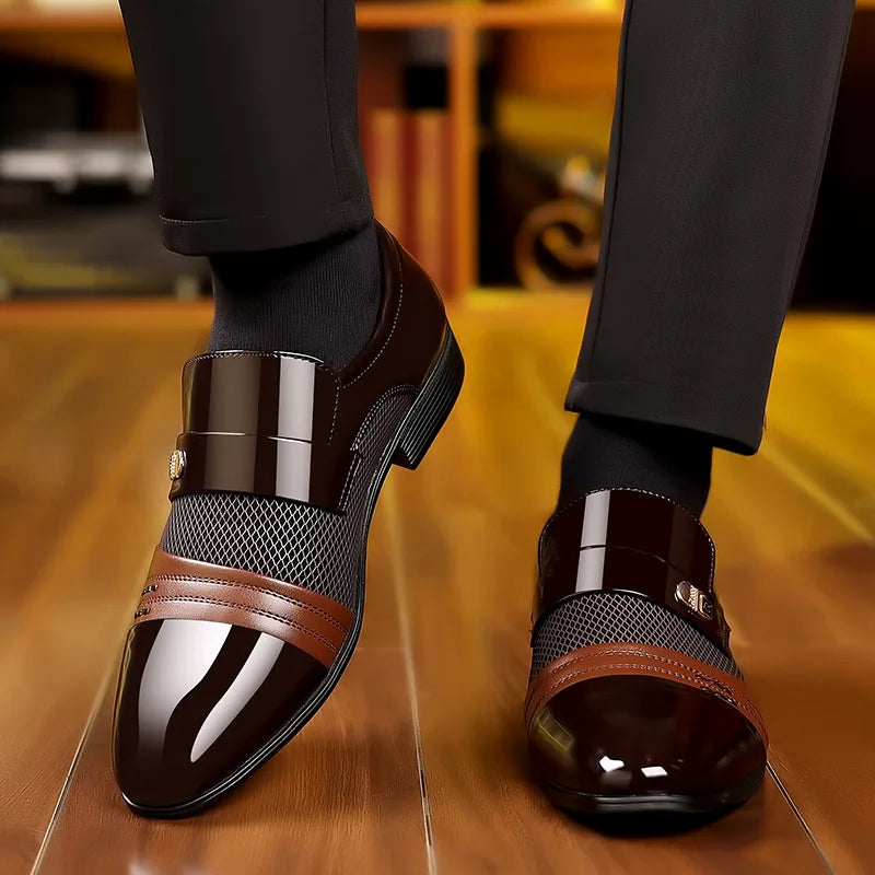 Maxime | Chaussures Habillées Brillantes Haut De Gamme