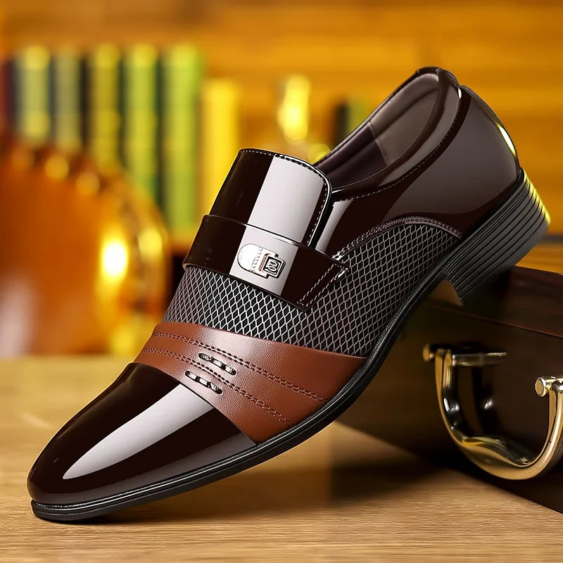 Maxime | Chaussures Habillées Brillantes Haut De Gamme