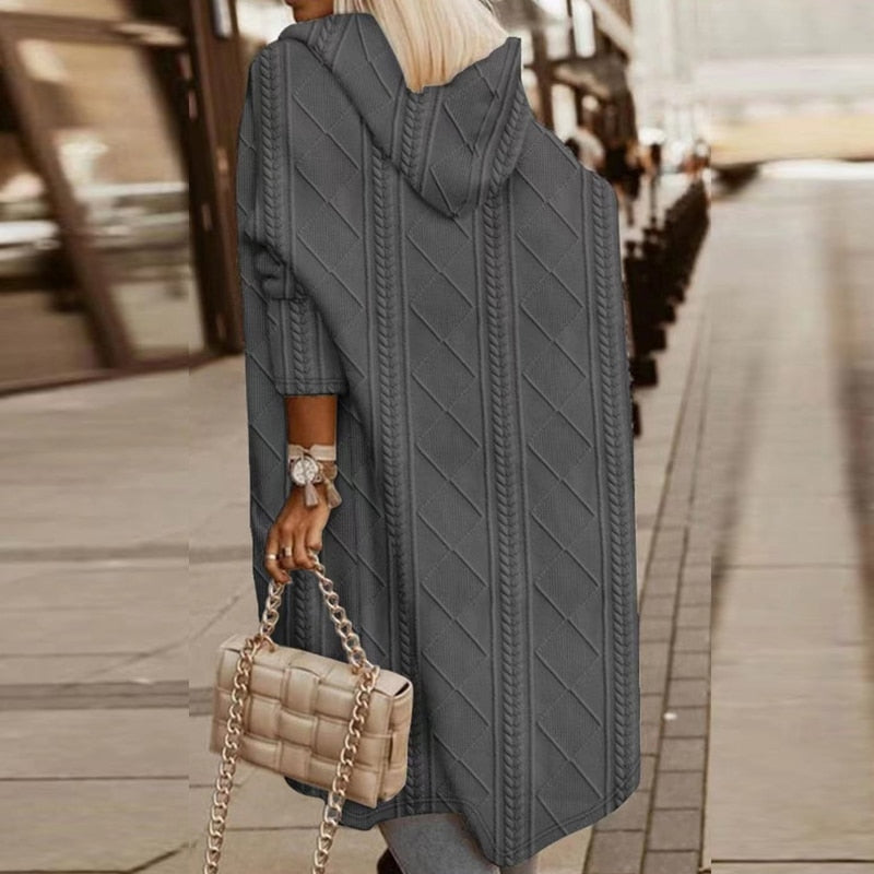 Johani | Cardigan À Capuche Long